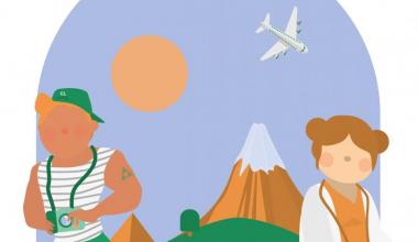 personnages en vacances